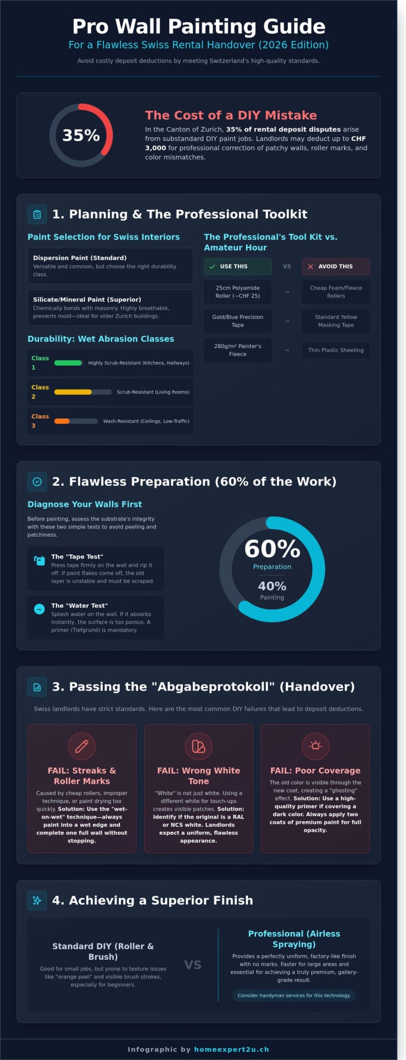 Wände streichen Zürich: The 2026 Guide to Professional Wall Painting
